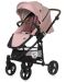 Детска количка Lorelli - Crysta 3в1, Blossom Pink, с чанта - 4t
