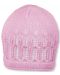 Детска плетена шапка Sterntaler - 49 cm, 12-18  месеца, розова - 1t