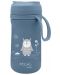 Детски термос със сламка Nuvita - 350 ml, Powder Blue - 1t