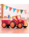 Детска играчка Battat - Трактор с ремарке, червен - 3t