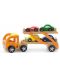 Детска играчка Viga - Автовоз с 4 колички - 3t