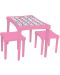 Детска маса с два стола Pilsan, розова - 1t