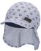 Детска лятна шапка с платка с UV 50+ защита Sterntaler - С котвички, 47 cm, 9-12 месеца, сива - 4t