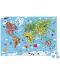 Детски пъзел в куфар Janod - Карта на света, 300 части - 4t