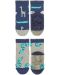 Детски чорапи със силиконова подметка Sterntaler - С животни, 23/24 размер, 2-3 години, 2 чифта - 2t