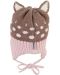 Детска плетена шапка Sterntaler - Коте, 51 cm, 18-24 месеца - 2t