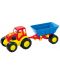 Детска играчка Mochtoys - Трактор с ремарке - 1t