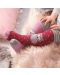 Детски чорапогащник Sterntaler - С бухалчета, 86 cm, 18-24 месеца, сив - 2t