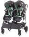 Детска количка за близнаци Chipolino - ДуоСмарт, мента - 1t
