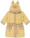 Детски халат от органичен памук Bio Baby - С лисиче, 116 cm, 6 г, жълт - 1t