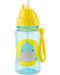 Детска бутилка със сламка Skip Hop Zoo - Акула, 350 ml - 1t