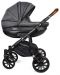 Детска количка Dorjan Basic Comfort Vip 2 в 1, тъмно сива - 2t