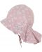Детска лятна шапка с UV 50+ защита Sterntaler - С цветя, 53 cm, 2-4 години - 2t