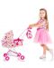 Детска количка за кукли Chipolino Ема - Цветна градинка - 2t