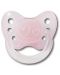 Латексова залъгалка с халка Dentistar - Орто сърчица, розова, размер 1 - 1t