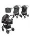 Детска количка Lorelli - Alba, Premium Set, Steel Grey - 1t