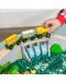 Детски влаков комплект Bigjigs - Дървен мост с водопад - 4t
