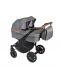 Детска количка за близнаци Dorjan Quick Twin 2в1, светло сива - 1t