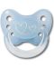Латексова залъгалка с халка Dentistar - Орто сърчица,синя, размер 1 - 1t