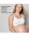 Дишащ сутиен за бременност и кърмене Medela - Keep Cool, бял - 7t