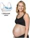 Дишащ сутиен за бременност и кърмене Medela - Keep Cool, черен - 4t