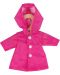 Дреха за кукла Bigjigs - Розов дъждобран, 25 cm - 1t