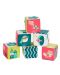 Дрънкащи кубчета Miniland - Eсо, меки и цветни  - 1t
