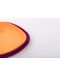 Еко комплект за хранене eKoala - 2 чинии, оранжево и лилаво - 3t