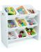 Етажерка с 9 кутии за играчки и книжки Ginger Home - Бяла - 4t