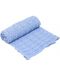 Бебешко плетено одеяло EKO - Синьо, 90 х 80 cm - 1t