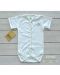 For Babies Боди с предно закопчаване къс ръкав - Охлювче размер 0-1 месеца - 1t
