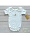 For Babies Боди с прехвърлено рамо - Охлювче с точки Изберете размер 3-6 месеца - 1t