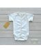 For Babies Боди с предно закопчаване къс ръкав - Розово мишле размер 3-6 месеца - 1t