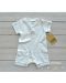 For Babies Бебешко гащеризонче с къс ръкав - Охлювче с точки Изберете размер 1-3 месеца - 1t