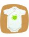 For Babies Боди камизолка с къс ръкав - Your green world размер 0-1 месеца - 1t