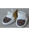 Бебешки обувки For Babies - Бяло и кафяво, 0+ месеца - 1t