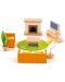 Комплект дървени мини мебели Hape - Всекидневна - 1t
