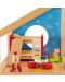 Комплект дървени мини мебели Hape - Детска стая - 3t