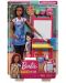 Игрален комплект Barbie - Барби учител по рисуване, брюнетка - 1t