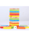 Игра с дървени блокчета Pino - Цветна Дженга - 7t
