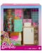 Игрален комплект Mattel Barbie - Кукла с тематична стая, Баня - 1t