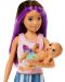 Игрален комплект Barbie Skipper - Барби детегледачка с лилави кичури - 5t