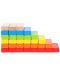 Игра с дървени блокчета Pino - Цветна Дженга - 6t