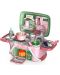 Игрален комплект Raya Toys - Кухня в кошница с пара и светлини - 1t