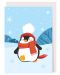 Картичка Коледно пингвинче - 1t