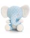 Плюшена бебешка играчка Keel Toys Baby Keel - Слонче, синьо, 15 cm - 1t