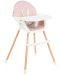Стол за хранене Kikka Boo - Nutri Wood, Pink - 1t
