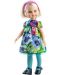 Комплект дрехи за кукла Paola Reina Amigas - Цветна рокля с къс ръкав, 32 cm - 1t