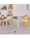 Комплект детска маса с 2 столчета Ginger Home - Animals - 9t