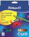 Комплект цветни триъгълни моливи Pelikan – Jumbo, 12 цвята - 1t